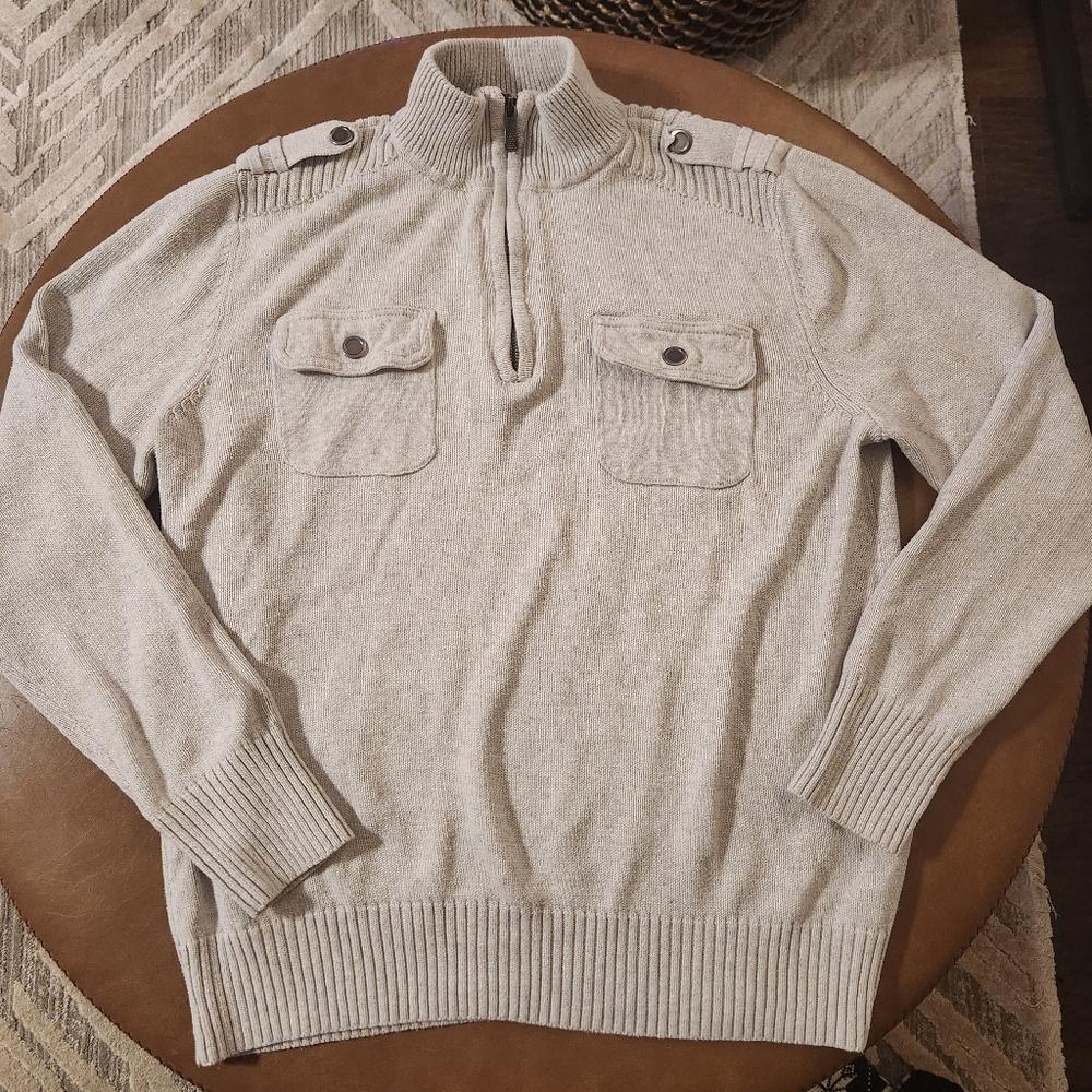 EUC Mens 1/4 zip pullover sweater